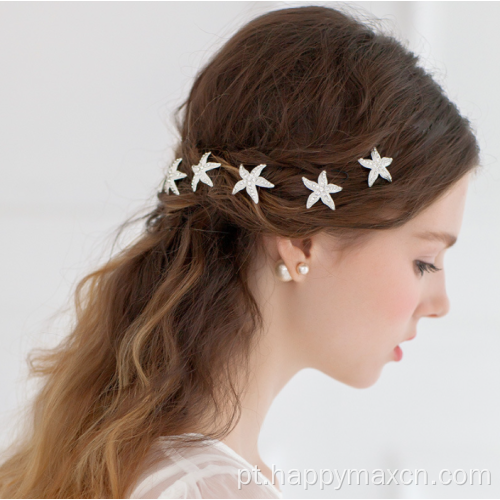 Vendas quentes Simples Hairpins Hair Star Jewellery